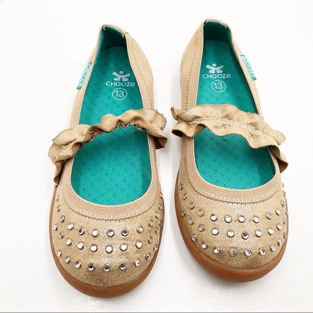 🆕 {CHOOZE} Jump Ruffle Embellished Mary Janes